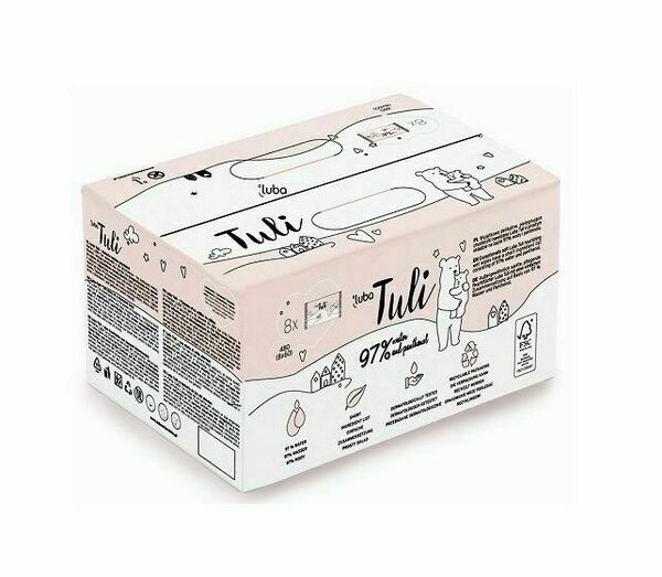 Luba Tuli Dětské vlhčené ubrousky s panthenolem 8x60 ks porovnat ceny