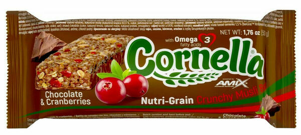 Amix Cornella bar, Čokoláda-Brusinka 50g porovnat ceny
