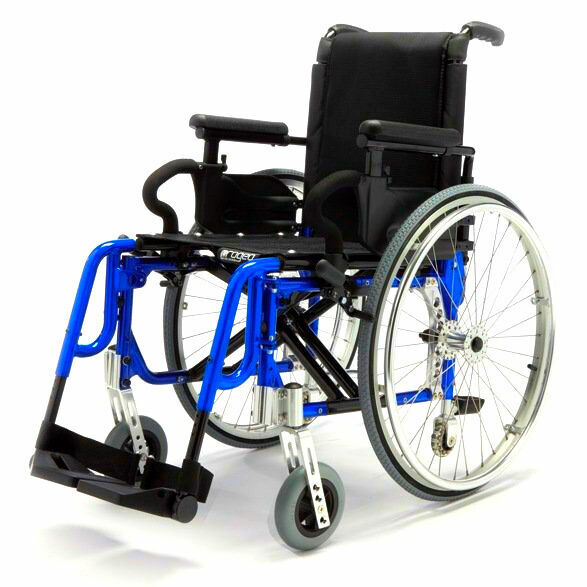 DMA Basic light plus Invalidní vozík šířka sedu 45 cm Modrý porovnat ceny