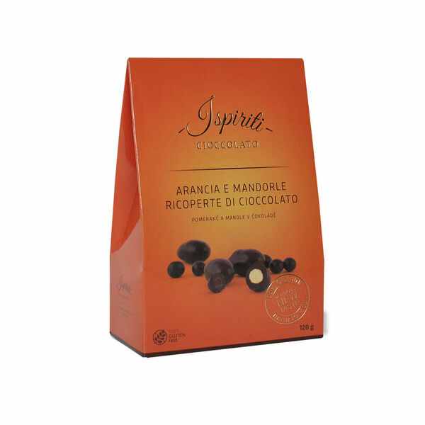 ISPIRITI Pomeranč a mandle v čokoládě 120 g porovnat ceny