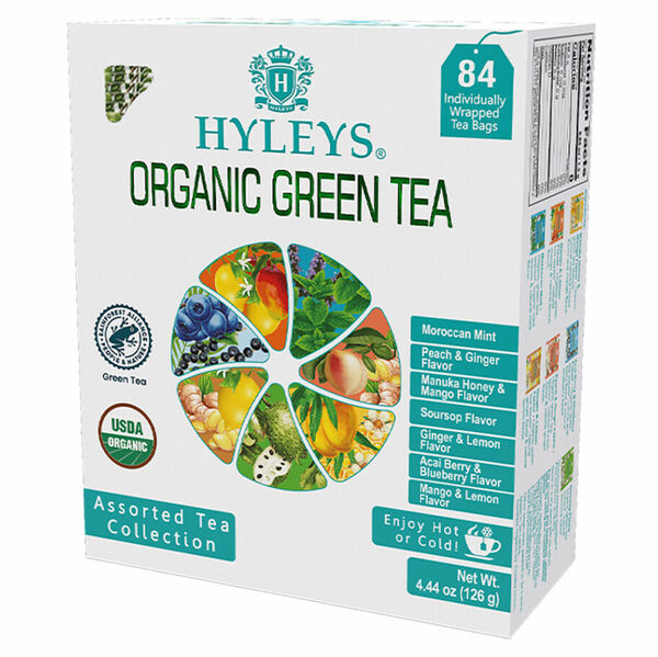 HYLEYS Green assorted BIO přebal 84 sáčků porovnat ceny