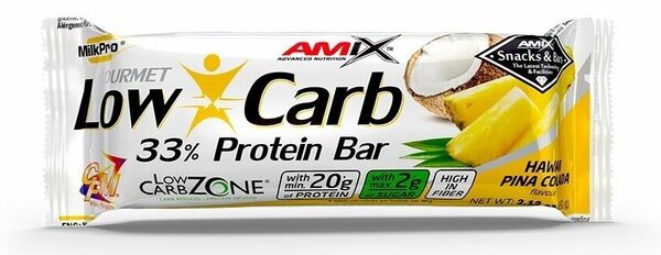 Amix Low-Carb 33% Protein Bar, Pineapple-Coconut, 60g porovnat ceny