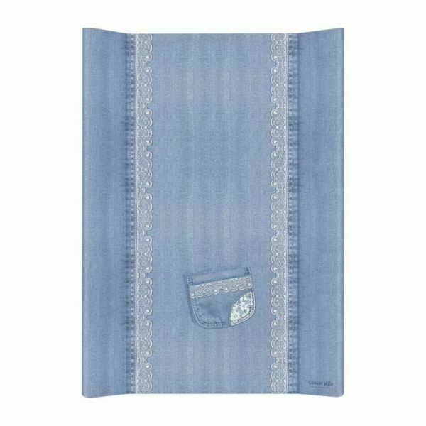 CEBA Podložka přebalovací 2hranná MDF 70cm Denim Style Lace blue Ceba porovnat ceny