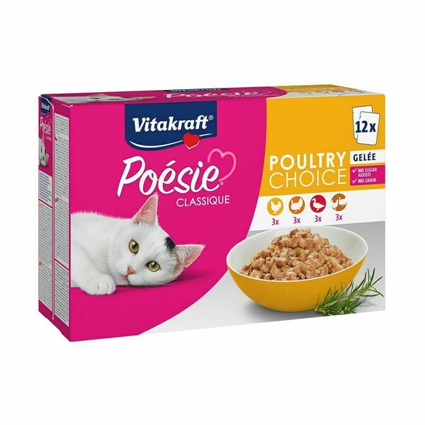Vitakraft Poésie Classique Gelée drůbeží 12x85 g porovnat ceny