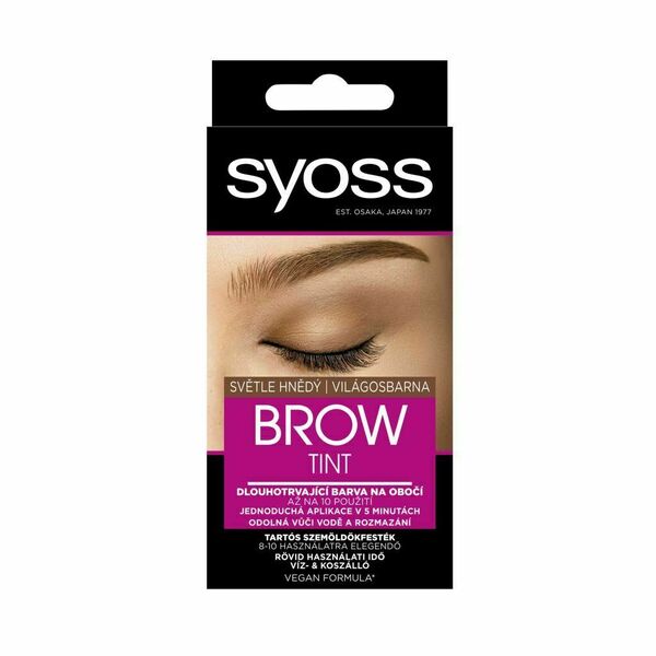 Syoss Brow Tint barva na obočí světle hnědá 17 ml porovnat ceny