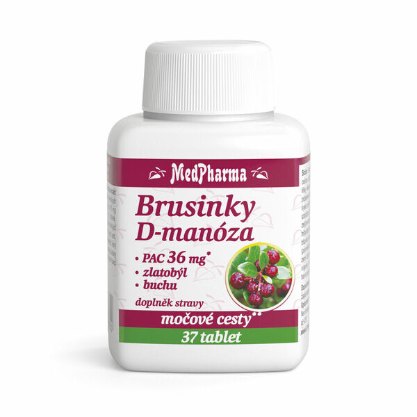 MEDPHARMA Brusinky D-manóza 37 tablet porovnat ceny
