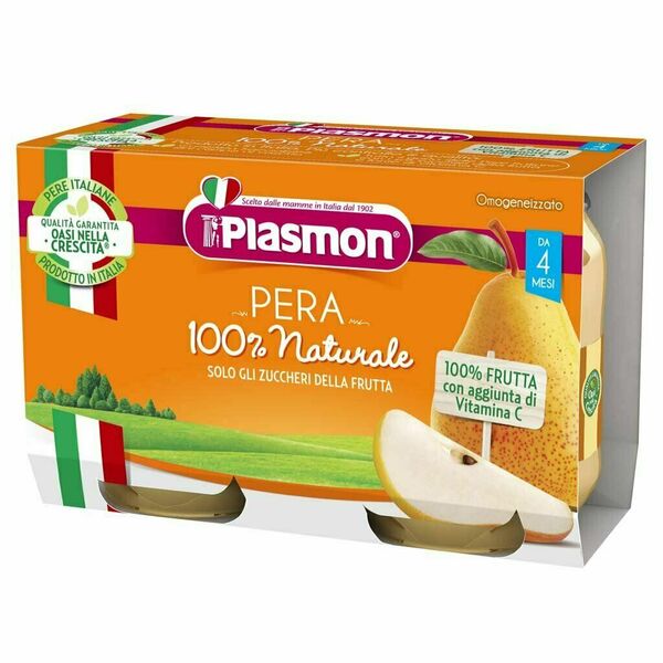 Plasmon Příkrm ovocný hruška 2x104g porovnat ceny