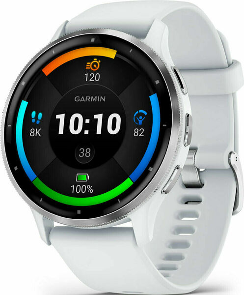 Garmin Hodinky Venu 3, Silver/White, Silicone band porovnat ceny