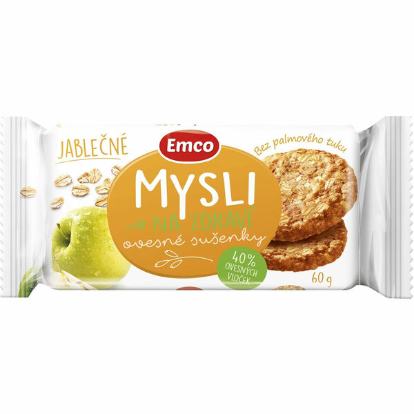EMCO Mysli ovesné sušenky Jablečné 60 g porovnat ceny