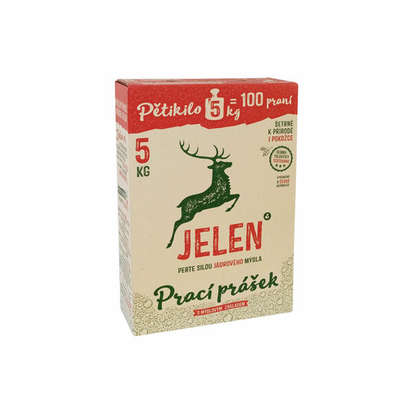 II. jakost JELEN PRACÍ PRÁŠEK 100 DÁVEK BOX 5 KG porovnat ceny