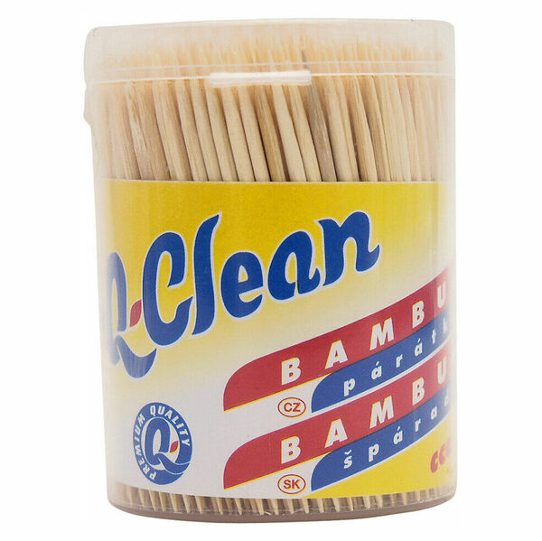Q CLEAN Bambusová párátka dvouhrotá 500 ks porovnat ceny