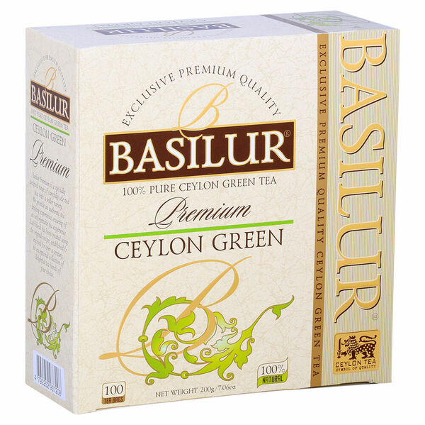 BASILUR Premium ceylon green nepřebal 100 sáčků porovnat ceny
