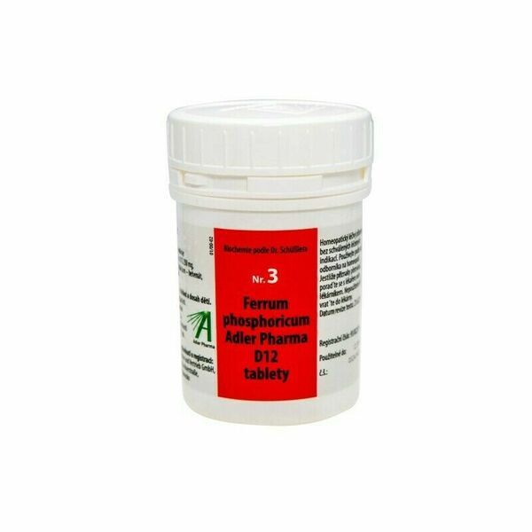 Adler Pharma Nr. 3 Ferrum phosphoricum Adler Pharma D12 2000 tablet porovnat ceny