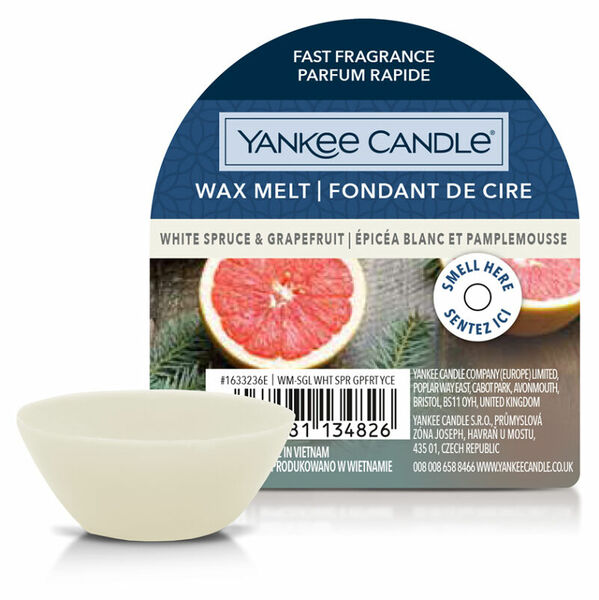 YANKEE CANDLE Vonný vosk White Spruce & Grapefruit 22 g porovnat ceny