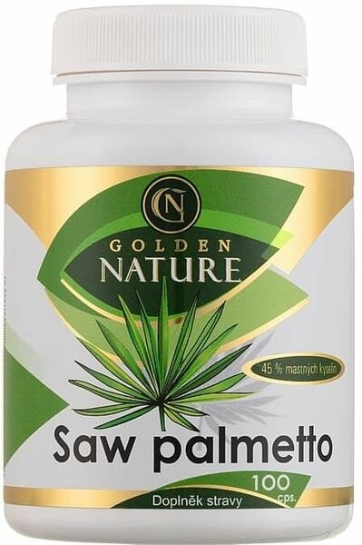 Golden Nature Saw Palmetto 45% mastných kyselin 100 kapslí porovnat ceny