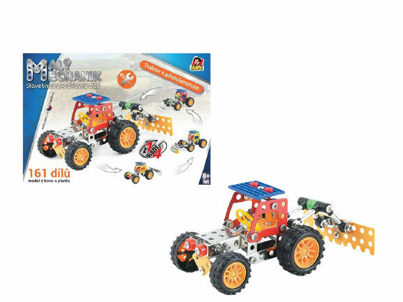 Malý mechanik Traktor s příslušenstvím 4 v 1, porovnat ceny