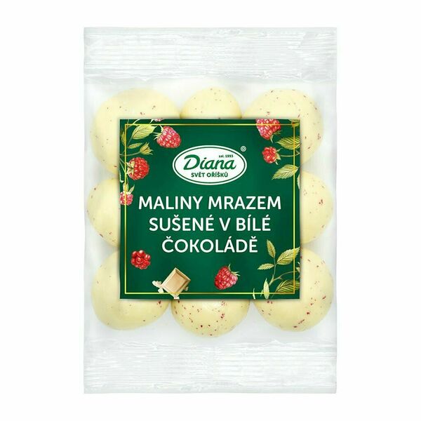 Diana Company Maliny mrazem sušené v bílé čokoládě 100g porovnat ceny