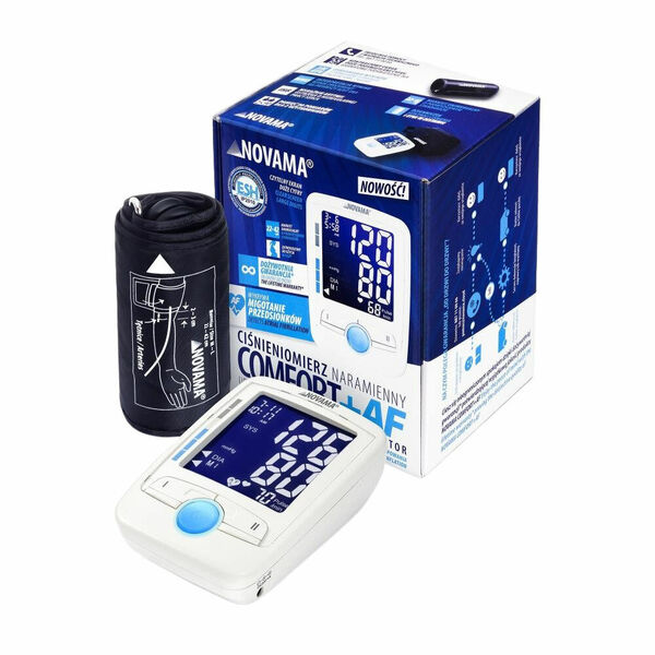 Novama COMFORT + AF, Ramenní tlakoměr s detekcí fibrilace síní AF a IHB porovnat ceny