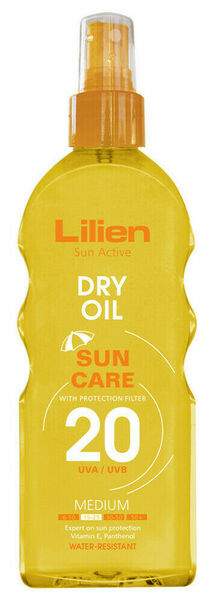 Lilien sun active transparent spray SPF 20 200ml porovnat ceny