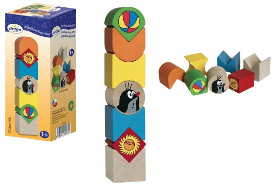 Teddies Pyramida Krtek skládačka dřevo v krabičce, 12m+ porovnat ceny