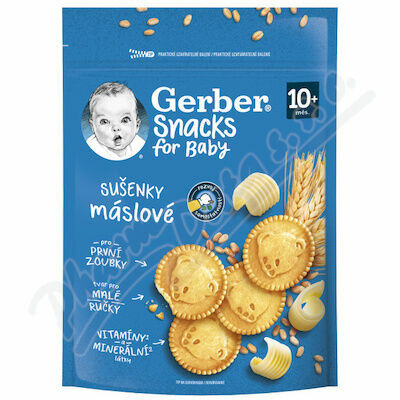 Gerber Snacks máslové sušenky 180g 10M porovnat ceny