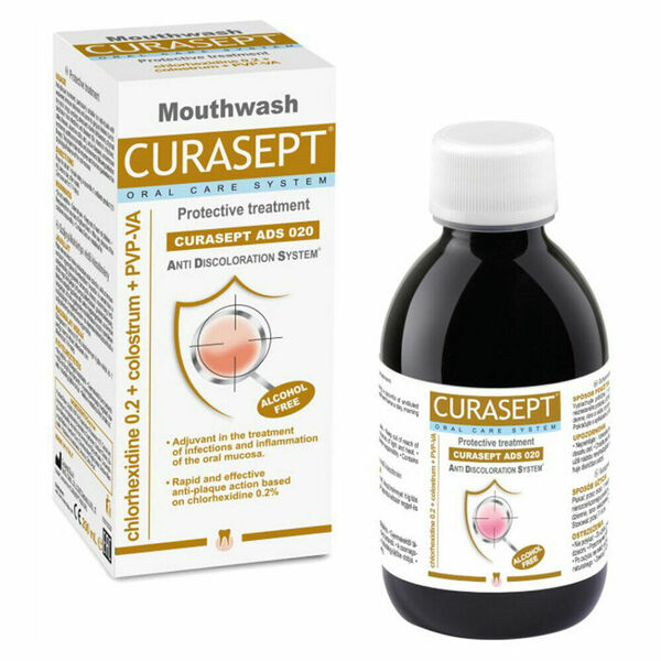 CURASEPT ADS Protective Ústní voda s kolostrem 0,2%CHX+PVP-VA  200 ml porovnat ceny
