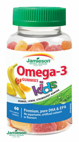 Jamieson Omega-3 Kids Gummies želatinové pro děti 60 pastilek porovnat ceny
