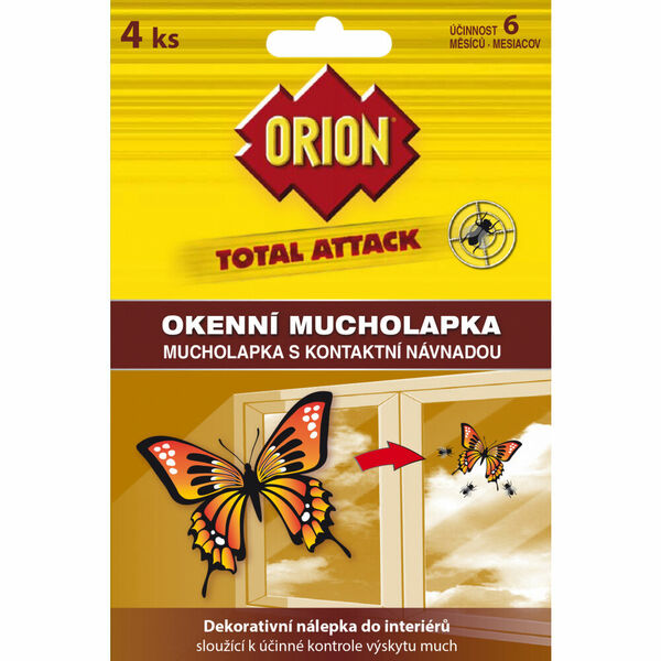 Orion Total Attack Okenní mucholapka 4ks porovnat ceny