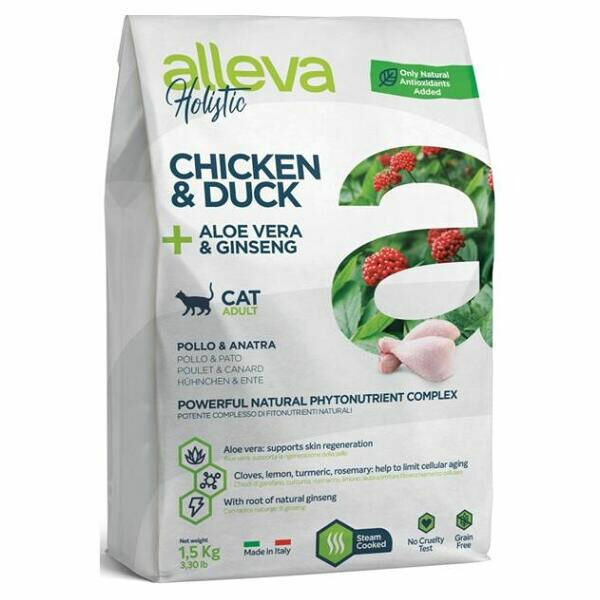 ALLEVA Holistic Adult Chicken&Duck granule pro kočky 1,5 kg porovnat ceny