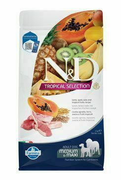 N&d Tropical Selection Dog Adult M/l Lamb 2kg porovnat ceny