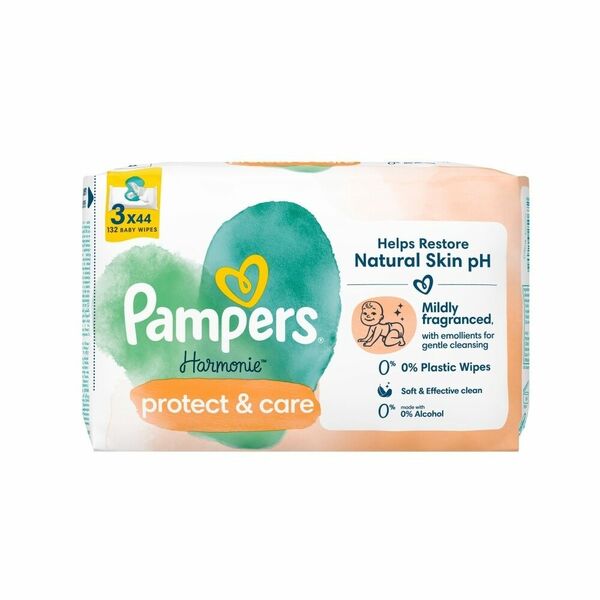 Pampers Harmonie Protect&Care Calendula vlhčené ubrousky 3x44 ks porovnat ceny