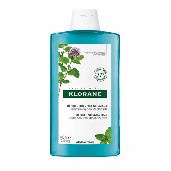 Klorane Šampon detoxikační BIO máta vodní 400ml porovnat ceny