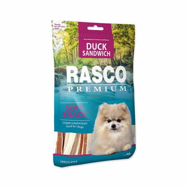 Rasco Premium Sendvič s kachnou a treskou 80 g porovnat ceny