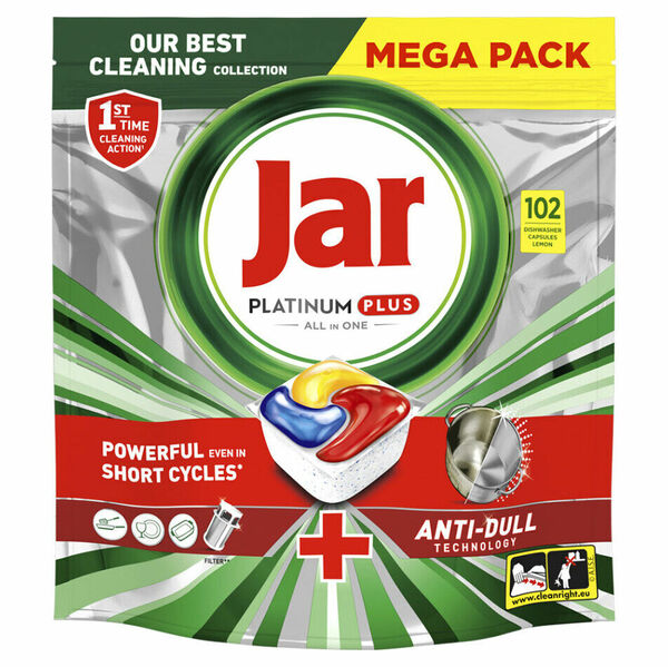 JAR Tablety do myčky Platinum Plus Yellow 102 kusů porovnání ceny