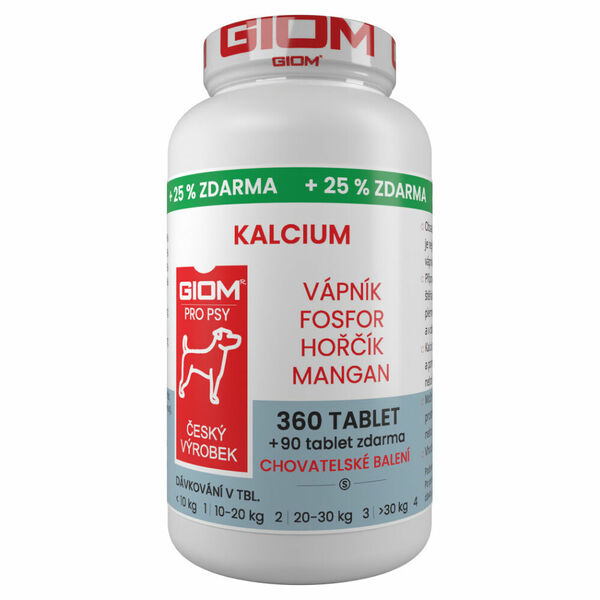 GIOM Kalcium 360 tablet + 25 % zdarma porovnat ceny