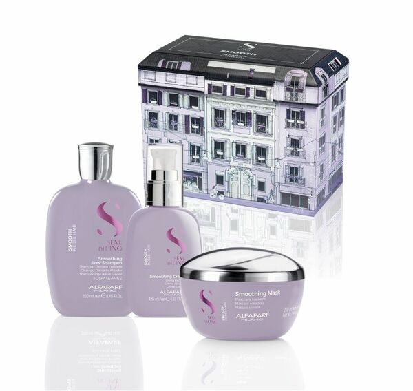 Alfaparf Milano Semi di Lino Smooth Holiday set pro uhlazení vlasů porovnat ceny
