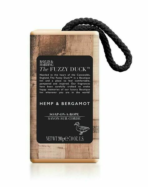 Baylis & Harding Mýdlo na šňůrce The Fuzzy Duck Men's Hemp & Bergamot 200 g porovnat ceny