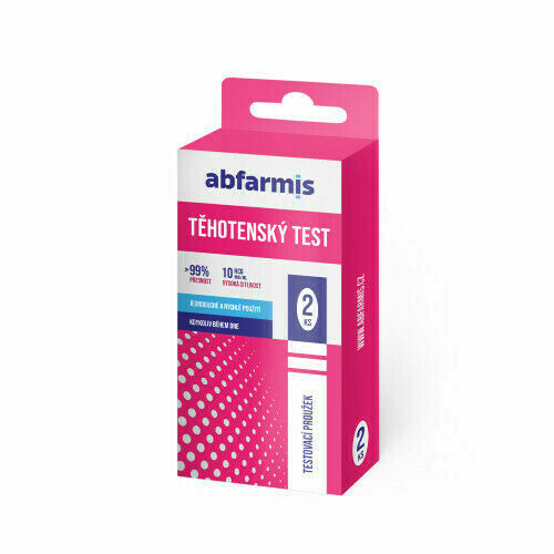 Abfarmis Těhotenský test - testovací proužky 2ks porovnat ceny
