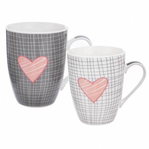 ORION Porcelánový hrnek Pink Srdce 0,35 l 2 ks porovnat ceny