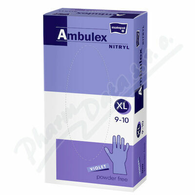 Ambulex Nitryl rukavice nepudrové violet XL 100ks porovnat ceny