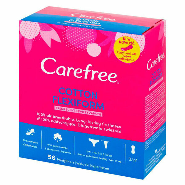 CAREFREE Flexiform slipové vložky se svěží vůní 56 kusů porovnat ceny