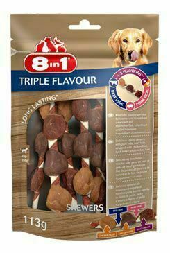 Pochoutka 8in1 triple flavour skewers (6ks) porovnat ceny