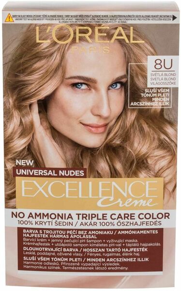 L'Oréal Paris Excellence permanentní barva Universal Nudes 8U Světlá Blond 1ks porovnat ceny