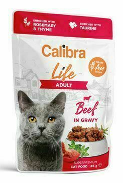 Calibra Cat Life kapsa Adult Beef In Gravy 85g porovnat ceny