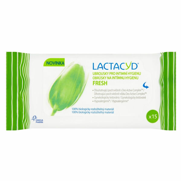 LACTACYD Fresh ubrousky pro intimní hygienu 15 ks porovnat ceny