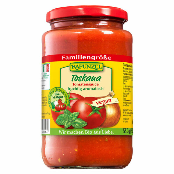 RAPUNZEL TOSKANA omáčka na těstoviny BIO 550 g porovnat ceny