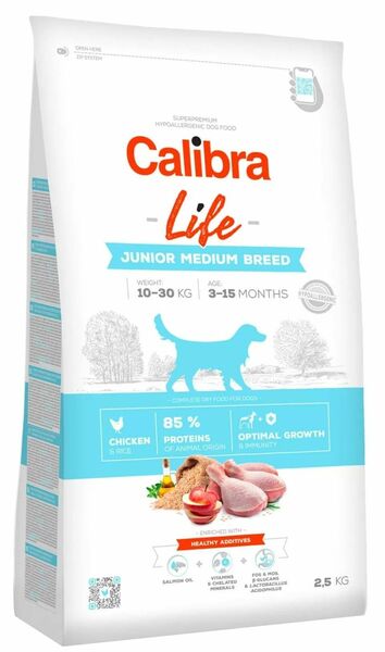 Calibra Granule pro mladé psy středních plemen - kuřecí maso 2,5kg 2.5 kg porovnat ceny