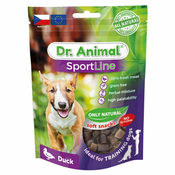 DR. ANIMAL Sportline pochoutka kachna pro psy 100 g porovnat ceny