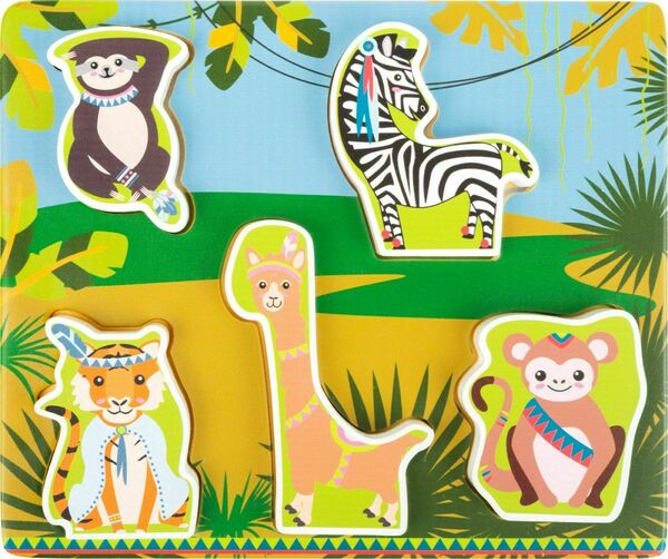 Small foot by Legler  Small Foot Vkládací puzzle Jungle porovnat ceny