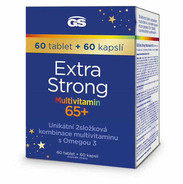 GS Extra strong multivitamin 65+ 60 tablet + 60 kapslí porovnat ceny